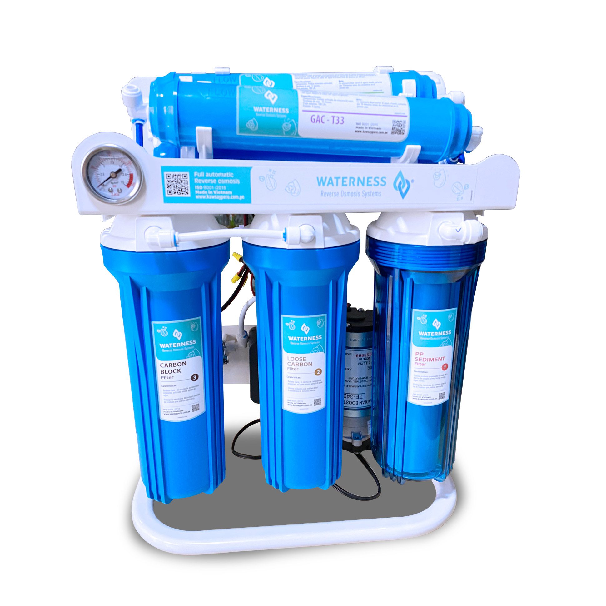 Sistema de Osmosis Inversa Waterness EXTREME 350 Litros (100 GPD) - Kawsay